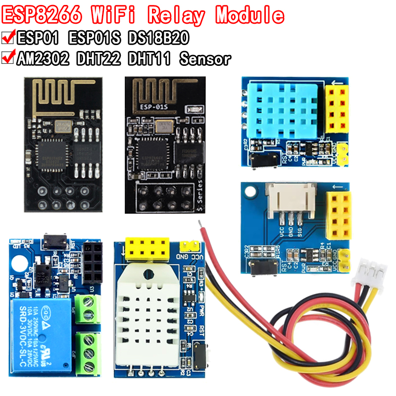 Módulo de Relé WiFi 5V, DS18B2 - Esp8266 Relay Module avaliação e preço