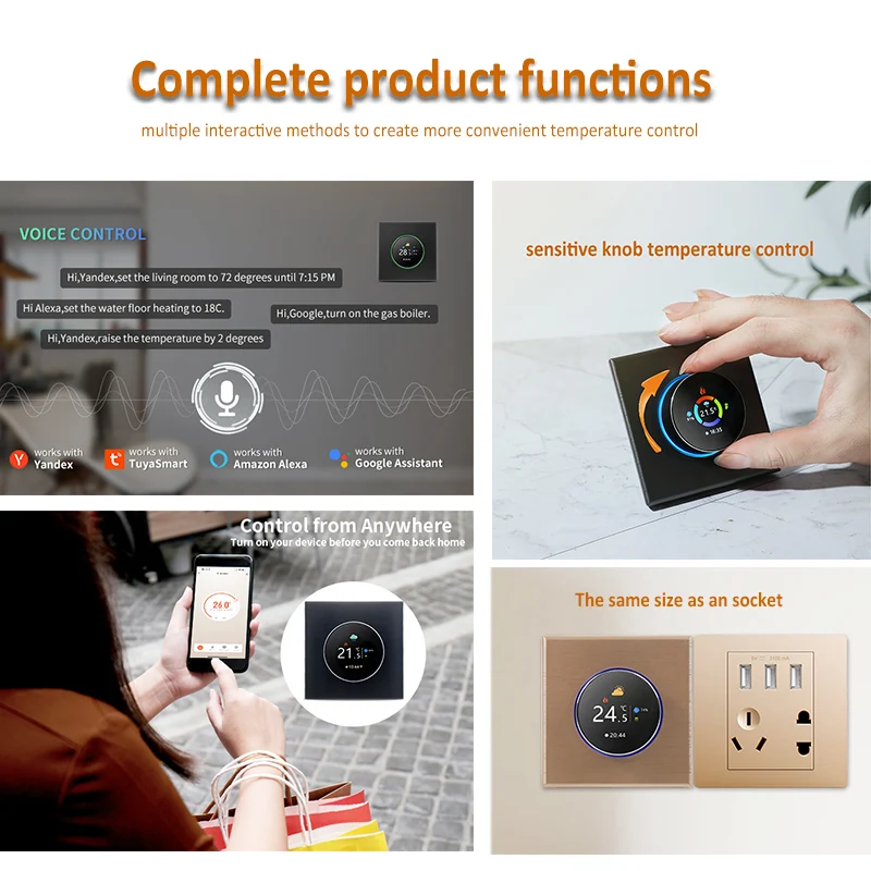 Em estoque: Termostato de botã - Wifi Thermostat avaliação e preço