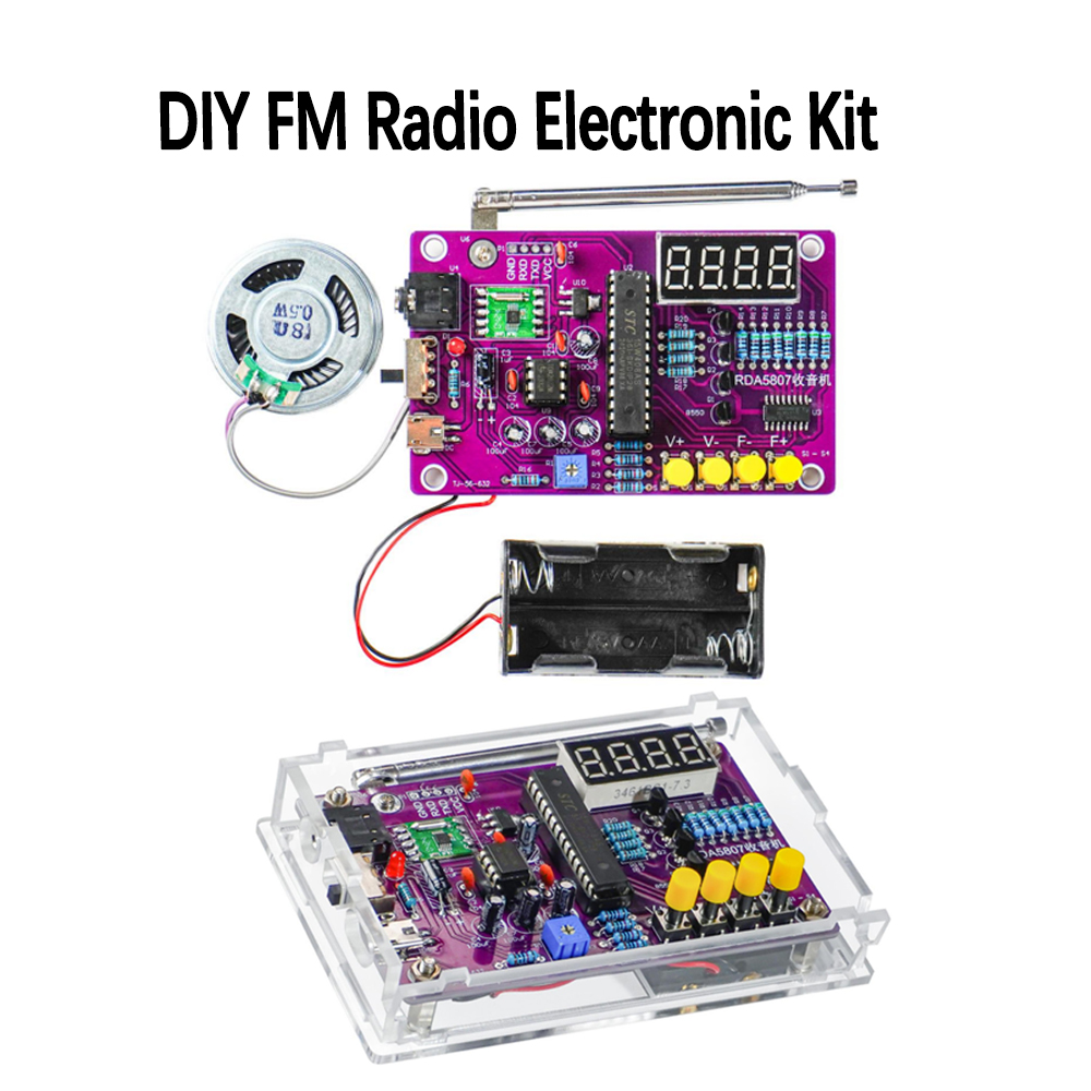 Kit Eletrônico DIY de Rádio FM - Electronics Project Kit avaliação e preço