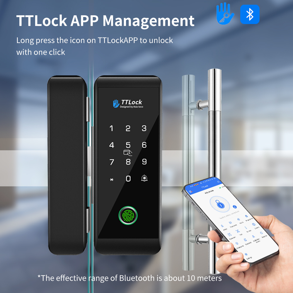 Fechadura de vidro inteligente - Smart Door Lock Wifi avaliação e preço
